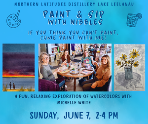 (Event Tickets) Paint & Sip Watercolor Class  6/7/26